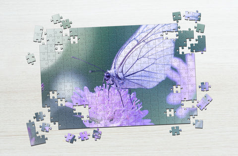 White butterfly puzzle