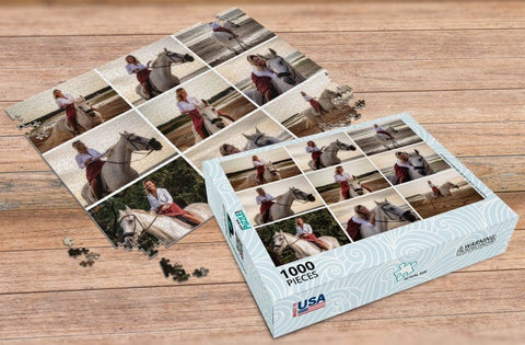 Collage Photo Puzzle with Customizable Puzzle Box - MakeYourPuzzles