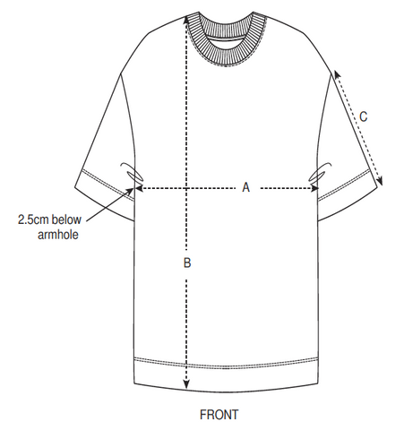 Sizing Chart - SS23 T-shirt Oversized fit – CULTURE 28