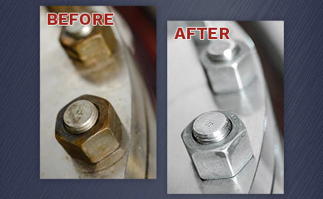 Beautiful rust-free stainless steel before and after 3