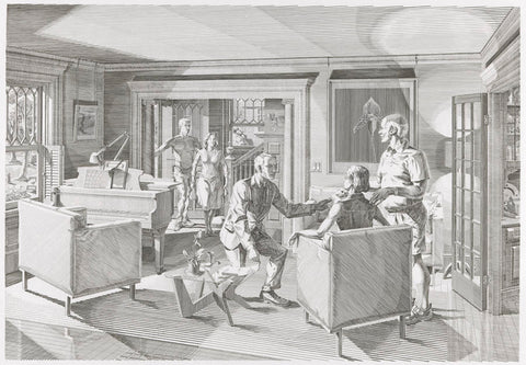 Andrew Raftery - Open House - Scene One - Living Room - engraving