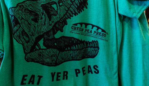 Green Pea Press - Alabama - printmaking. Image credit: Alambama NewsCenter (video still)