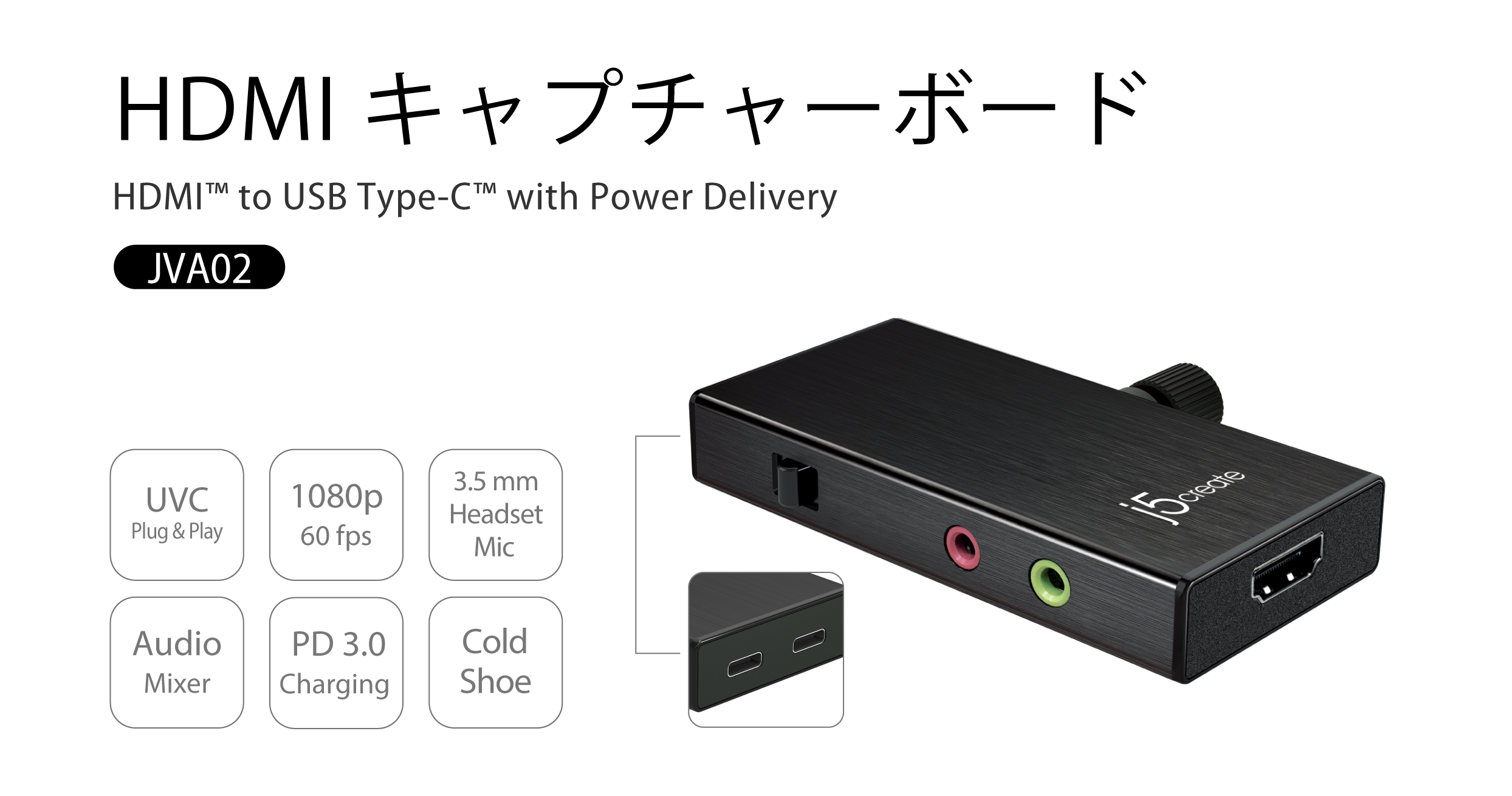 Jva02 Hdmi キャプチャーボード New Jp J5create