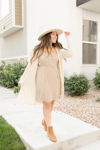 Transition summer dress to fall