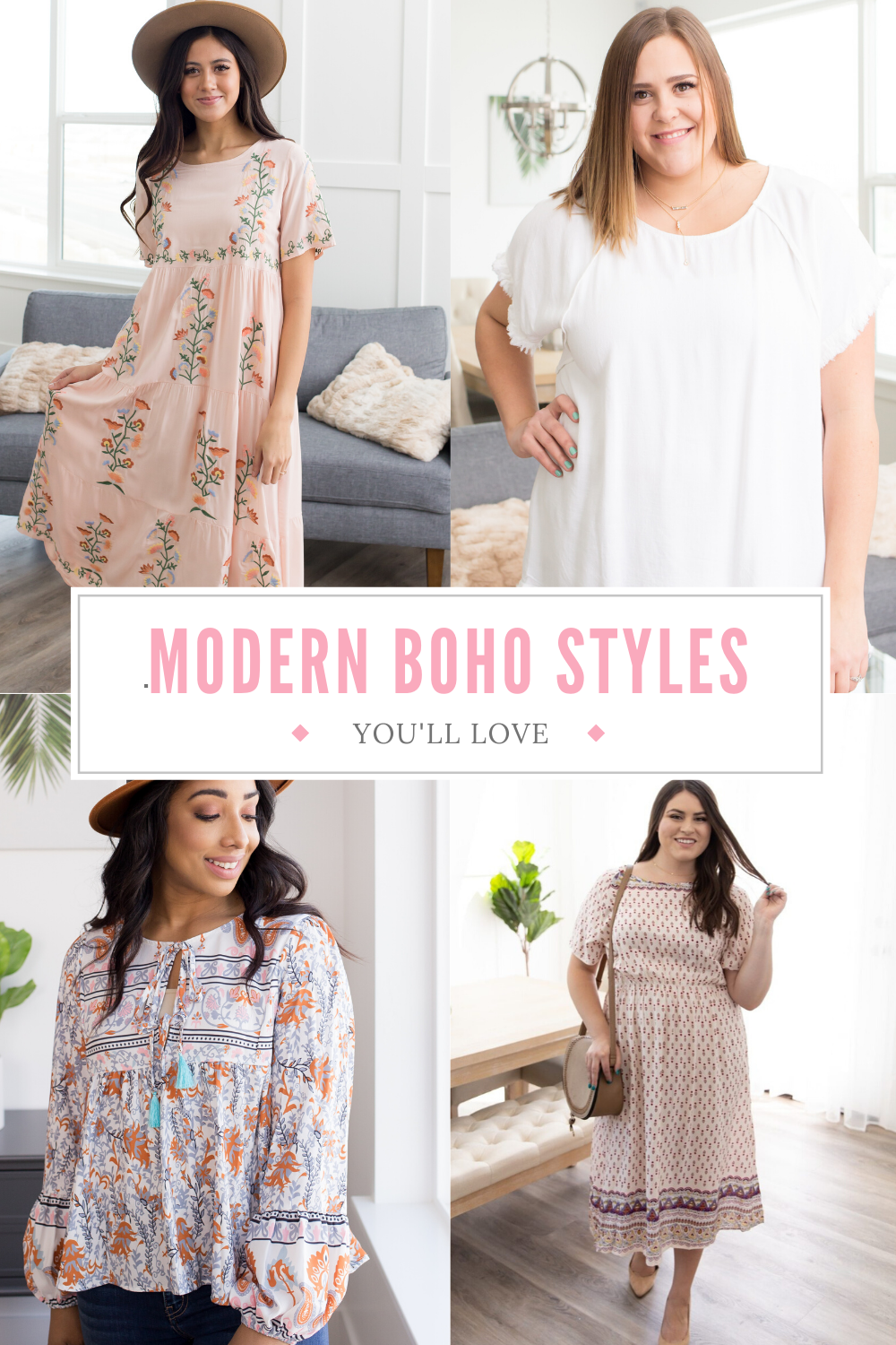 modern boho style clothing