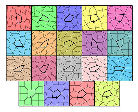 Pentagon tesselations