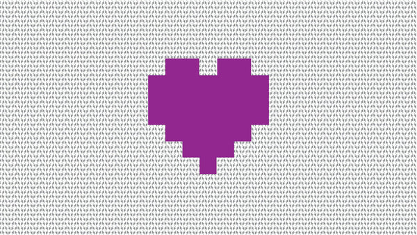 Pixel heart