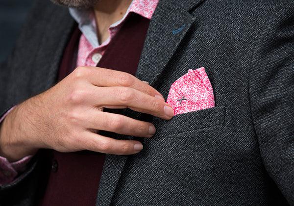 Jacket and pocket square detail