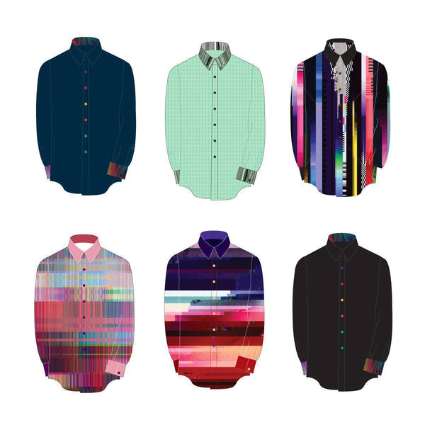 DressCode glitch shirt design concepts