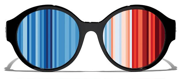 Warming stripes glasses
