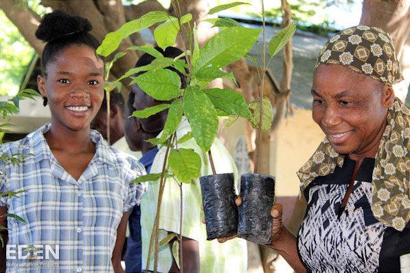 Locals planting trees