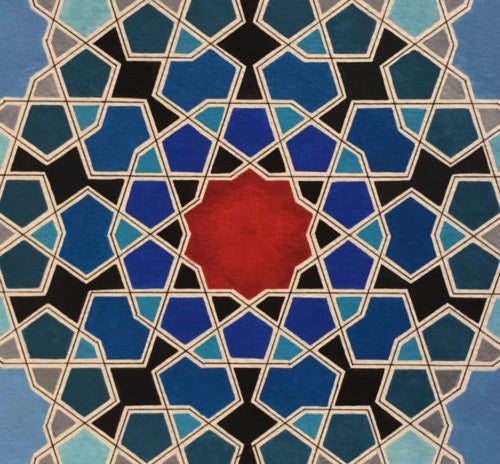 Islamic pentagonal pattern