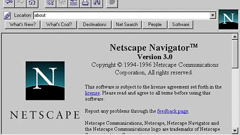 Netscape navigator screen shot