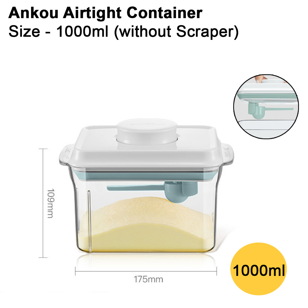 Ankou Airtight Container 1000ml Dearj