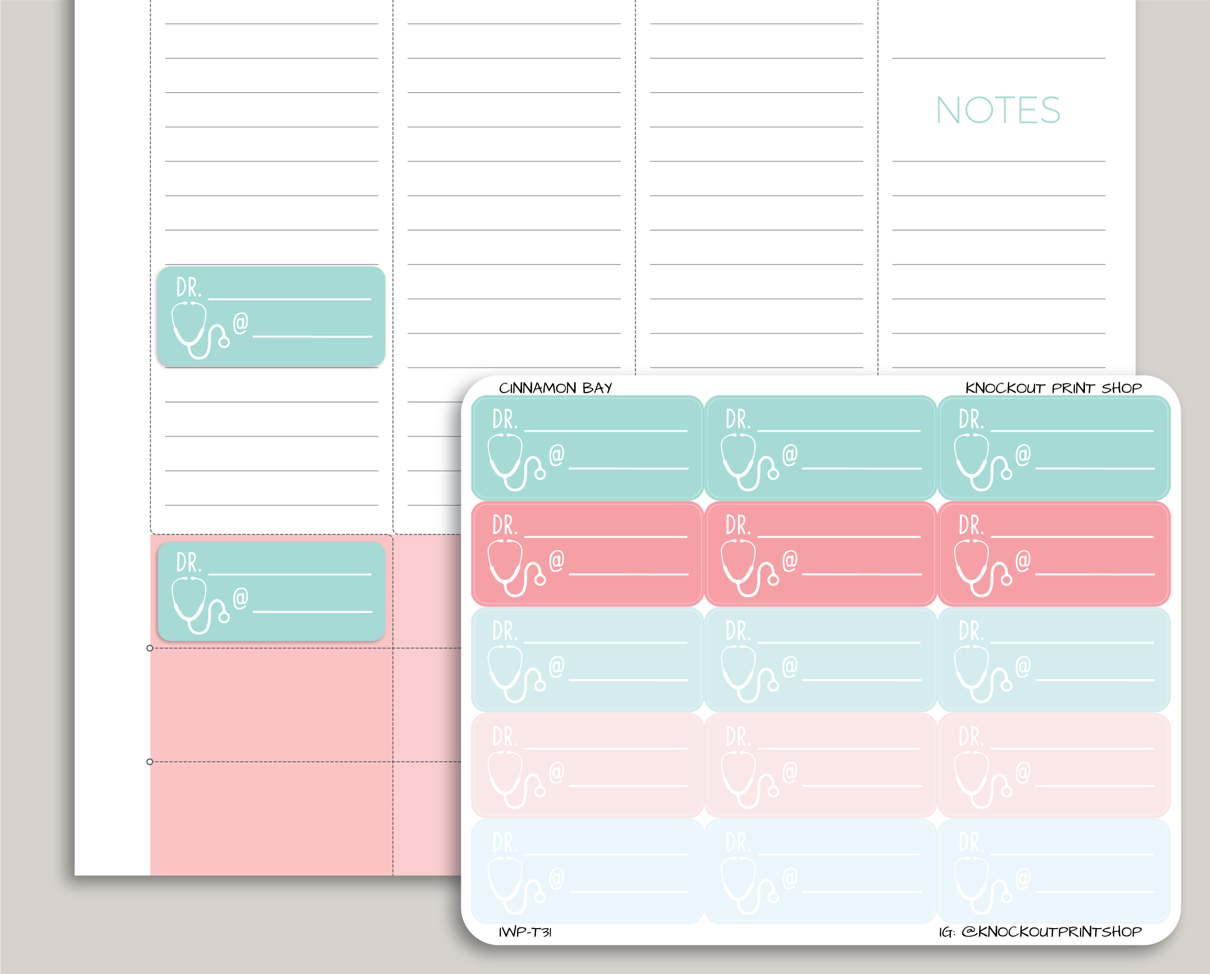 Download Doctor, Dentist, Medical, Appointment Label Planner ...