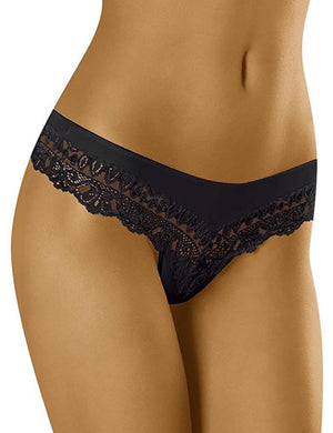 shorty string dentelle