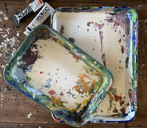 THE BEST PALETTE FOR PAINTING EVER! Why I love the butcher tray