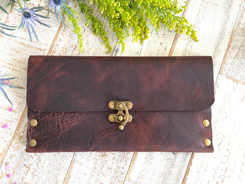 Swing Clasp Wallet - Brass