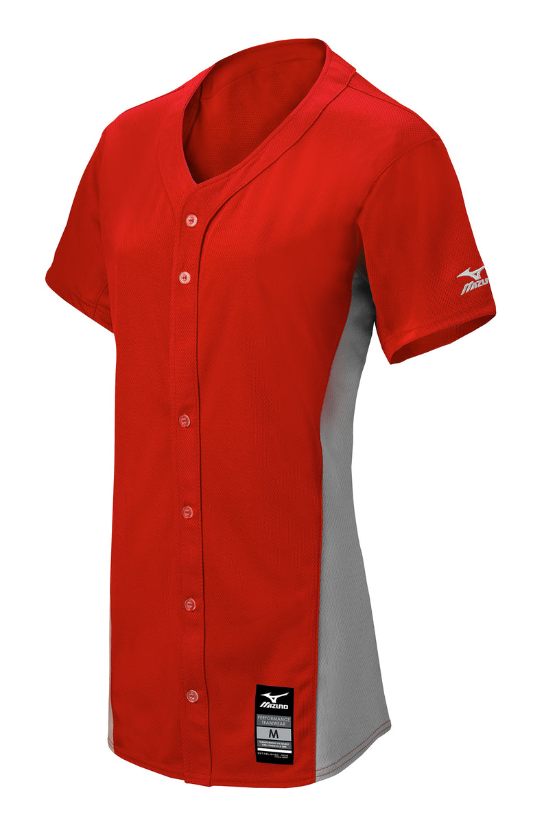 Mizuno Girls Pro Full-Button Game Jersey