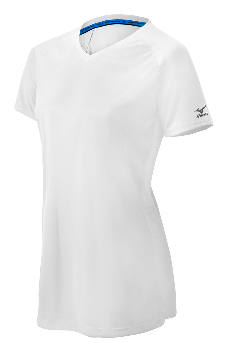 Mizuno Girls Comp Short-Sleeve V-Neck Jersey