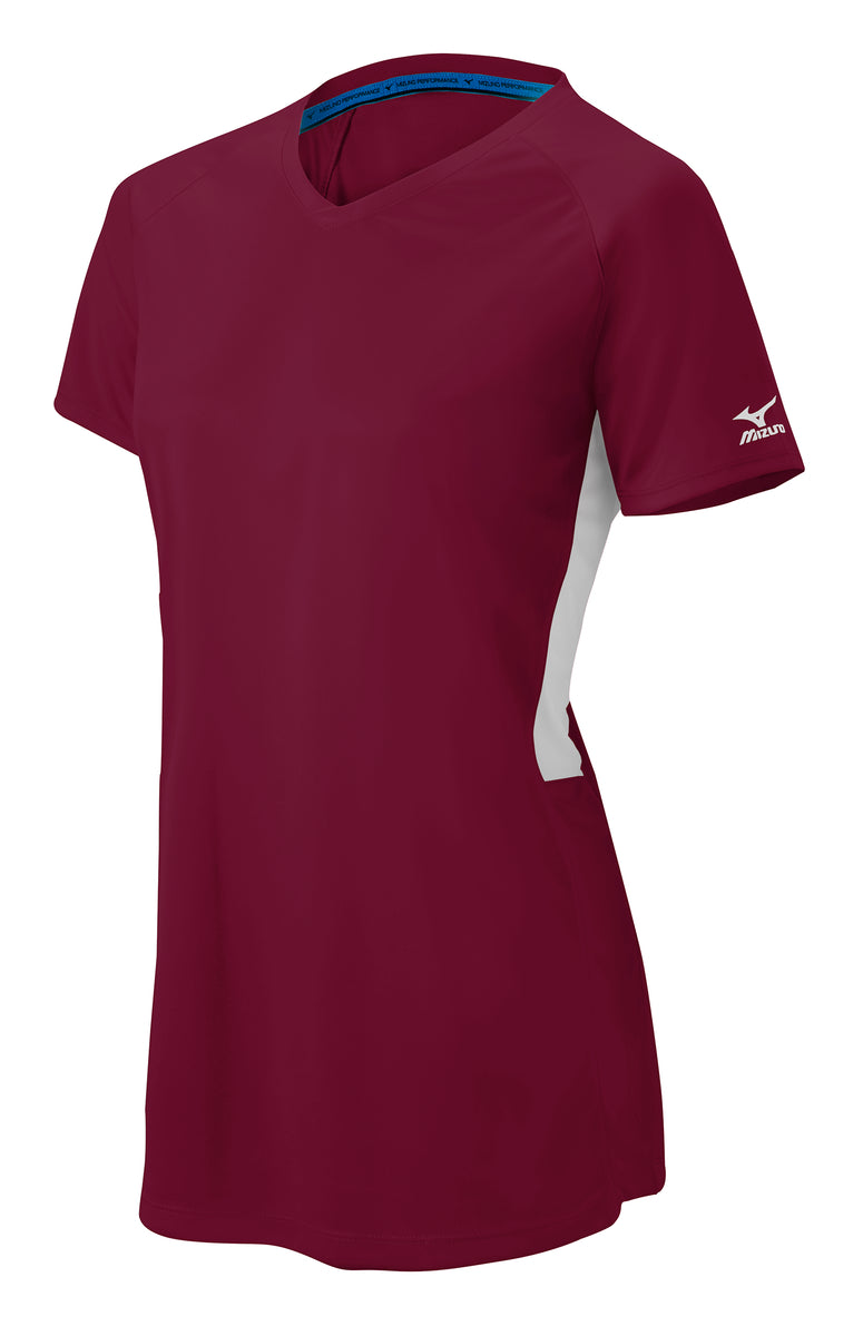 Mizuno Girls Comp Short-Sleeve V-Neck Jersey