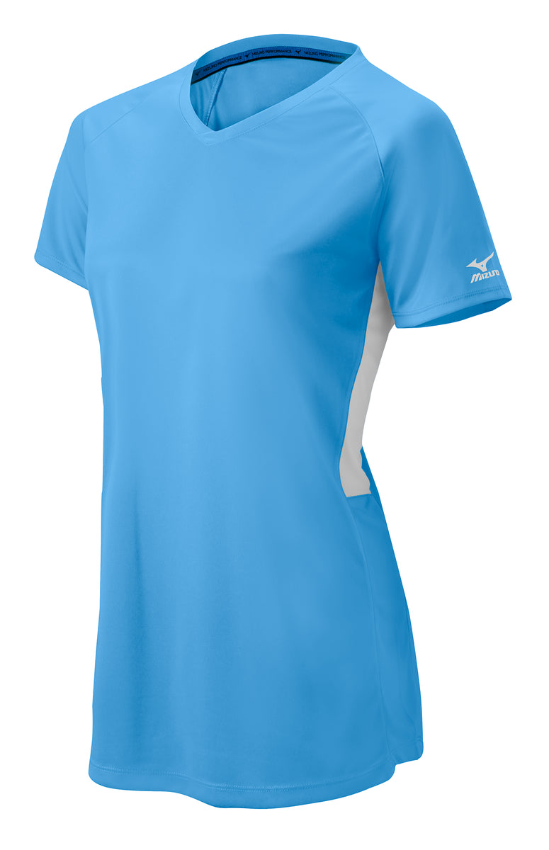 Mizuno Girls Comp Short-Sleeve V-Neck Jersey