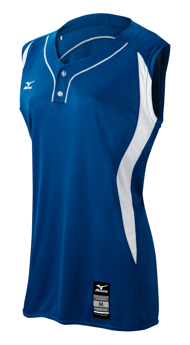 Mizuno Girls Elite 2-Button Sleeveless Game Jersey