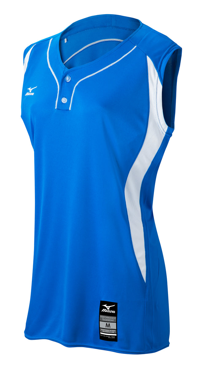 Mizuno Girls Elite 2-Button Sleeveless Game Jersey