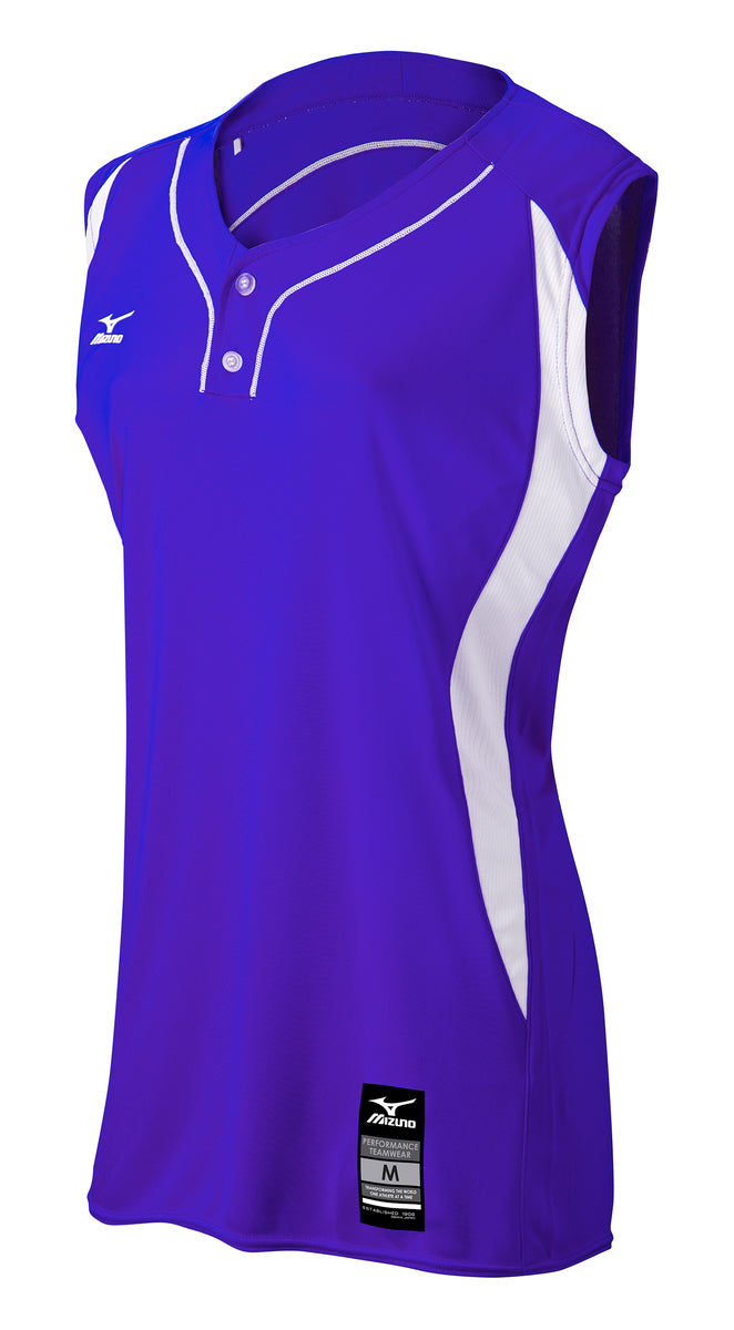 Mizuno Girls Elite 2-Button Sleeveless Game Jersey