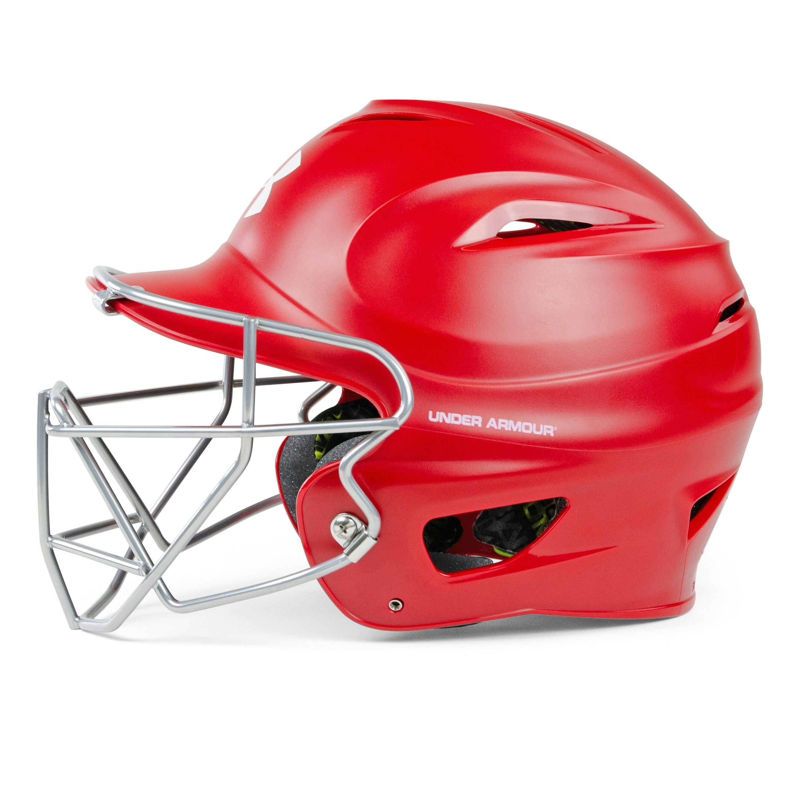 Under Armour Matte Molded Youth Baseball Helmet with Face Guard