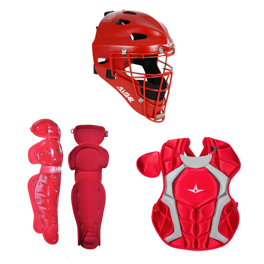 All Star Players Series Youth 7-9 Catchers Gear Set - Royal Blue Red