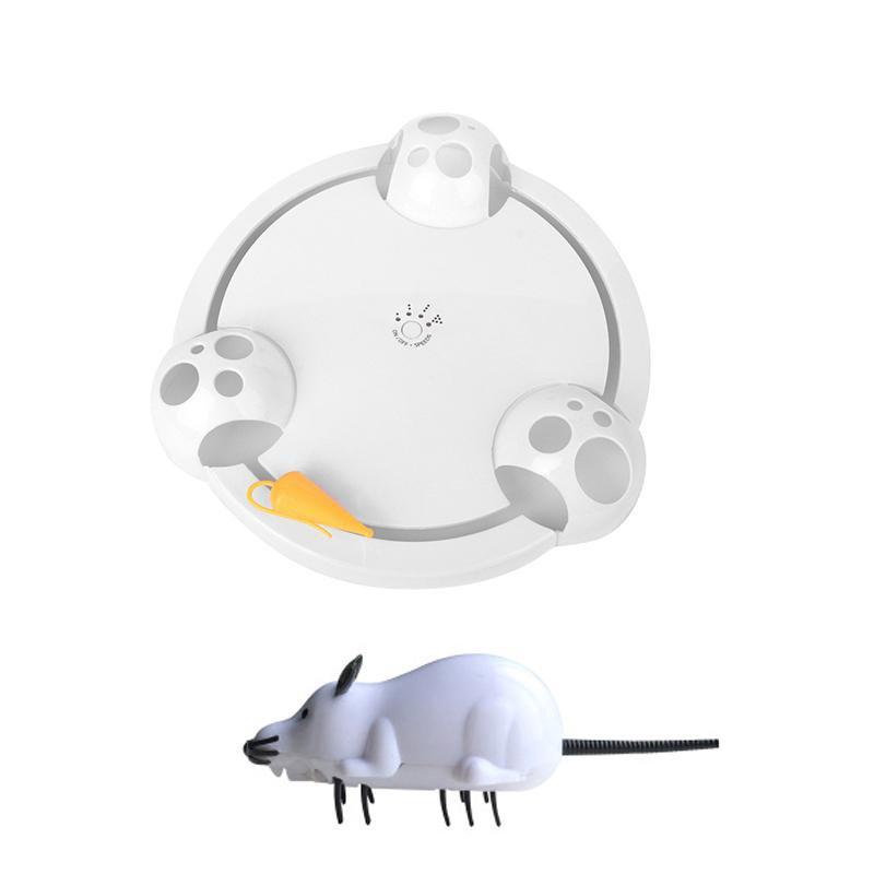 interactive mouse pounce cat toy