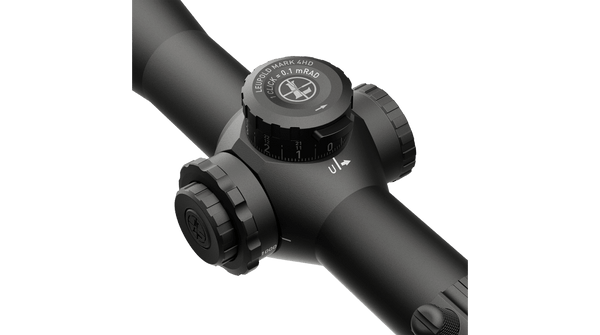 Leupold Mark 4HD turrets looking similar to Mark 5HD turrets but without the rev indicator.