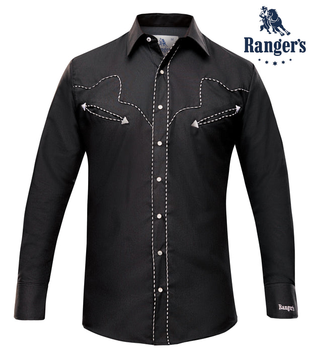 Camisa Vaquera Ranger's 010CA01 Black The Little Ranch