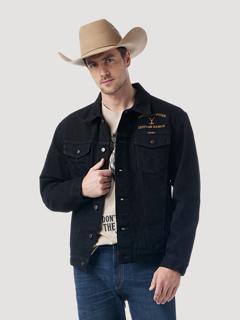 74265CD Wrangler Men's Conceal Carry Blanket Lined Denim Jean Jacket – The  Little Ranch