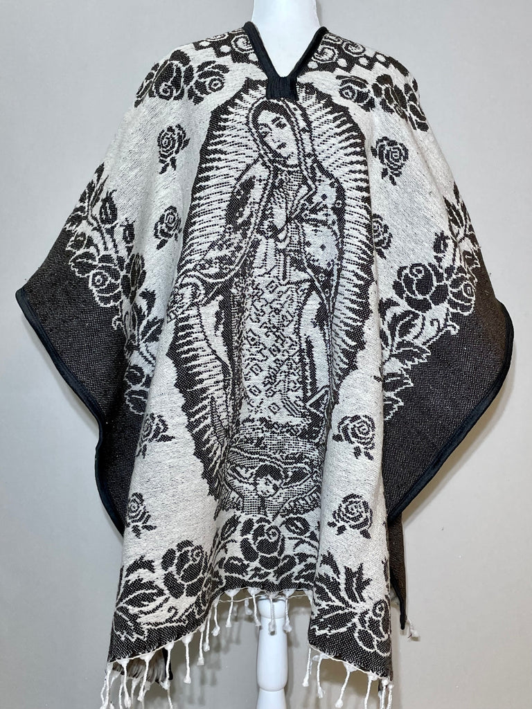 GABAN VIRGEN DE GUADALUPE AZUL OSCURO Virgen de Guadalupe Poncho Sarap –  The Little Ranch