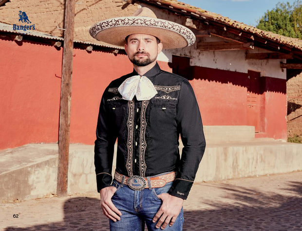 Camisa Charra Caballero Color Negro – The Little Ranch