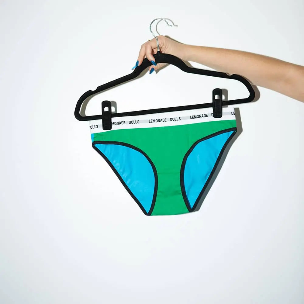Everyday Brief | Womens Knickers | Underwear For Women | Full Coverage | Blue | S | Lemonade Dolls
