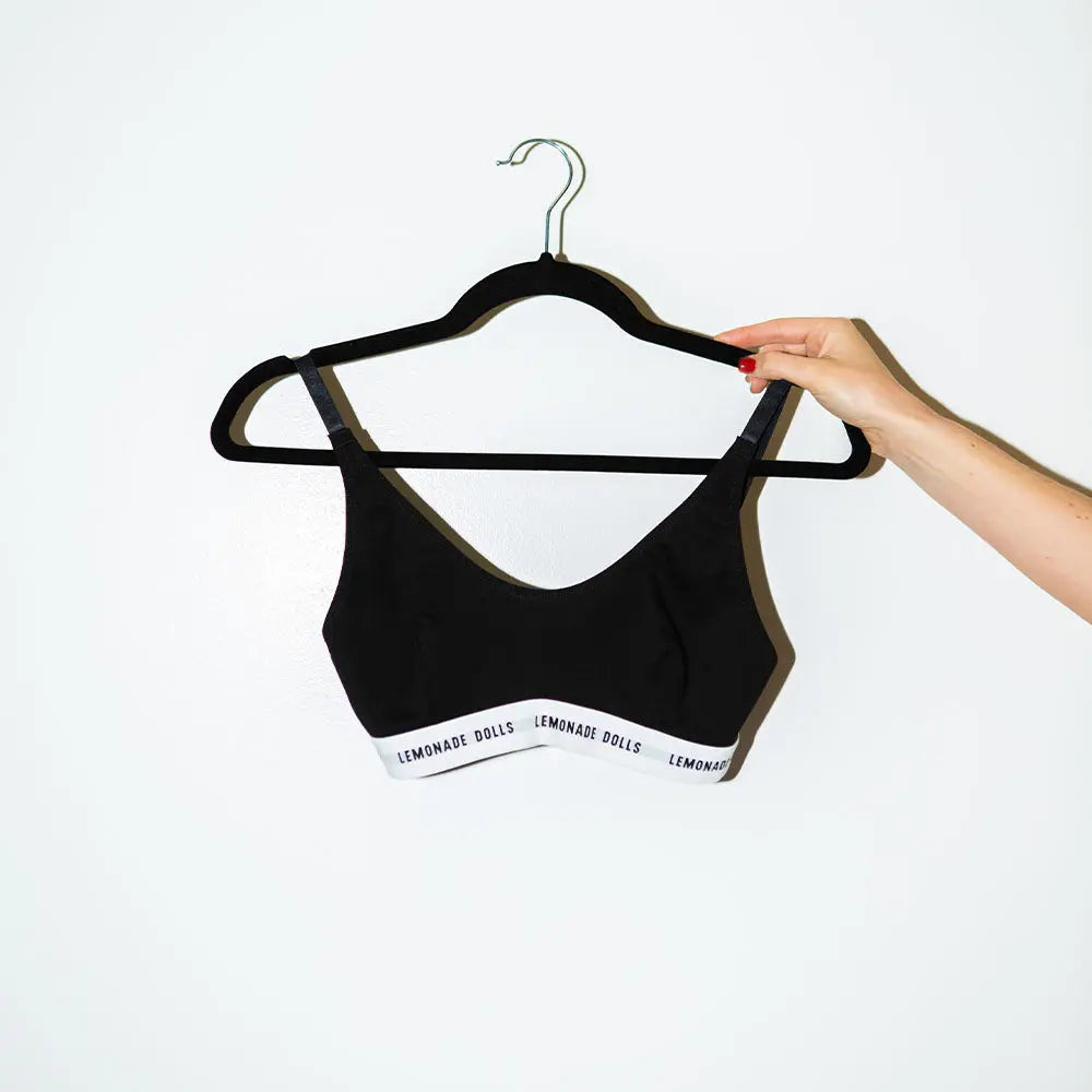 Everyday Crop Top | Underwear For Women | Comfortable & Soft | Black | L | Lemonade Dolls