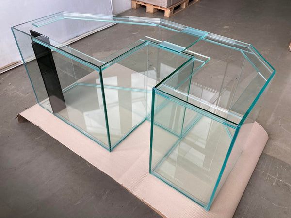 Aquarium Glas, Vorort Montage auf Mass