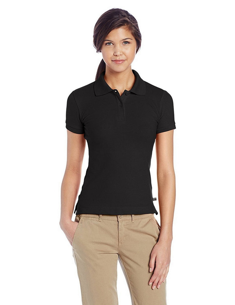 black uniform polo shirt