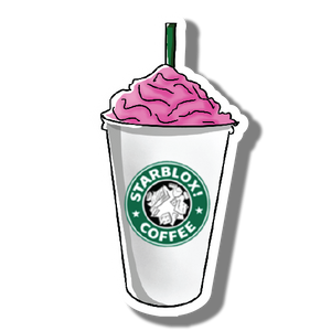 Starblox Coffee Laminated Vinyl Sticker Sango - roblox ice cream decal