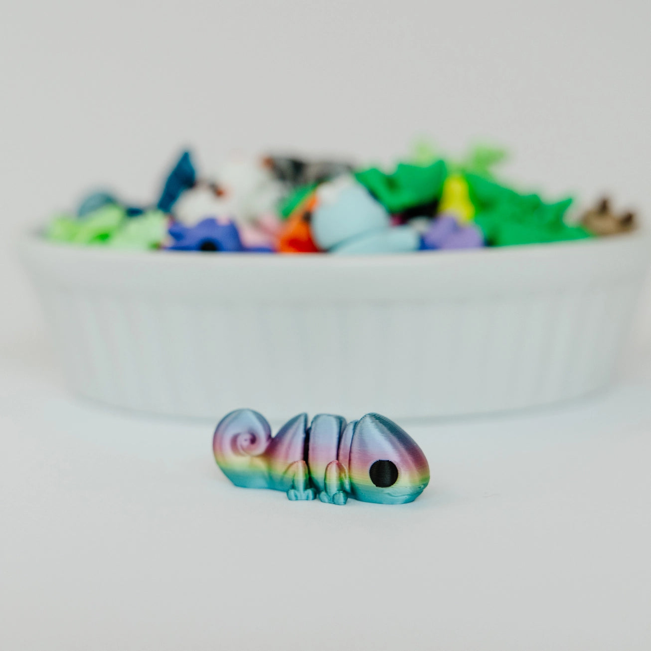 *NEW* Ruby's Dragons Tiny 3D Printed Chameleon Fidgets