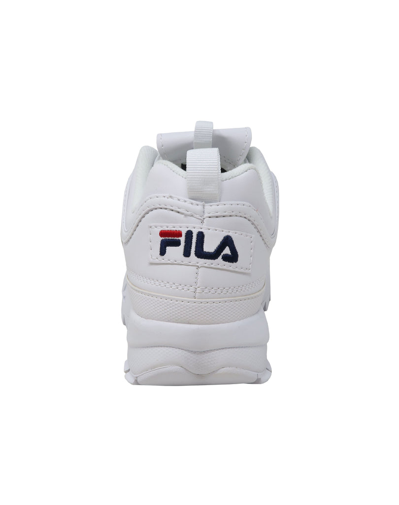 Fila Disruptor II White/White Leather Big Kids Shoes – Shoe Hut Online