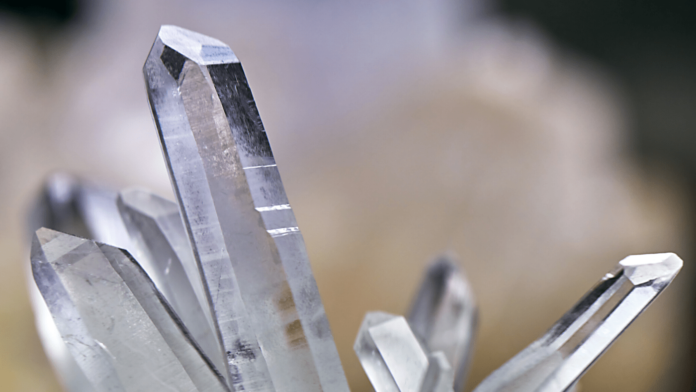 clear quartz points