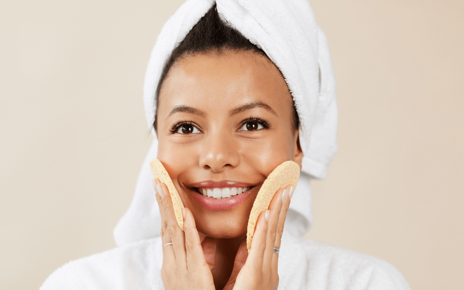 women washing face with nefertem products