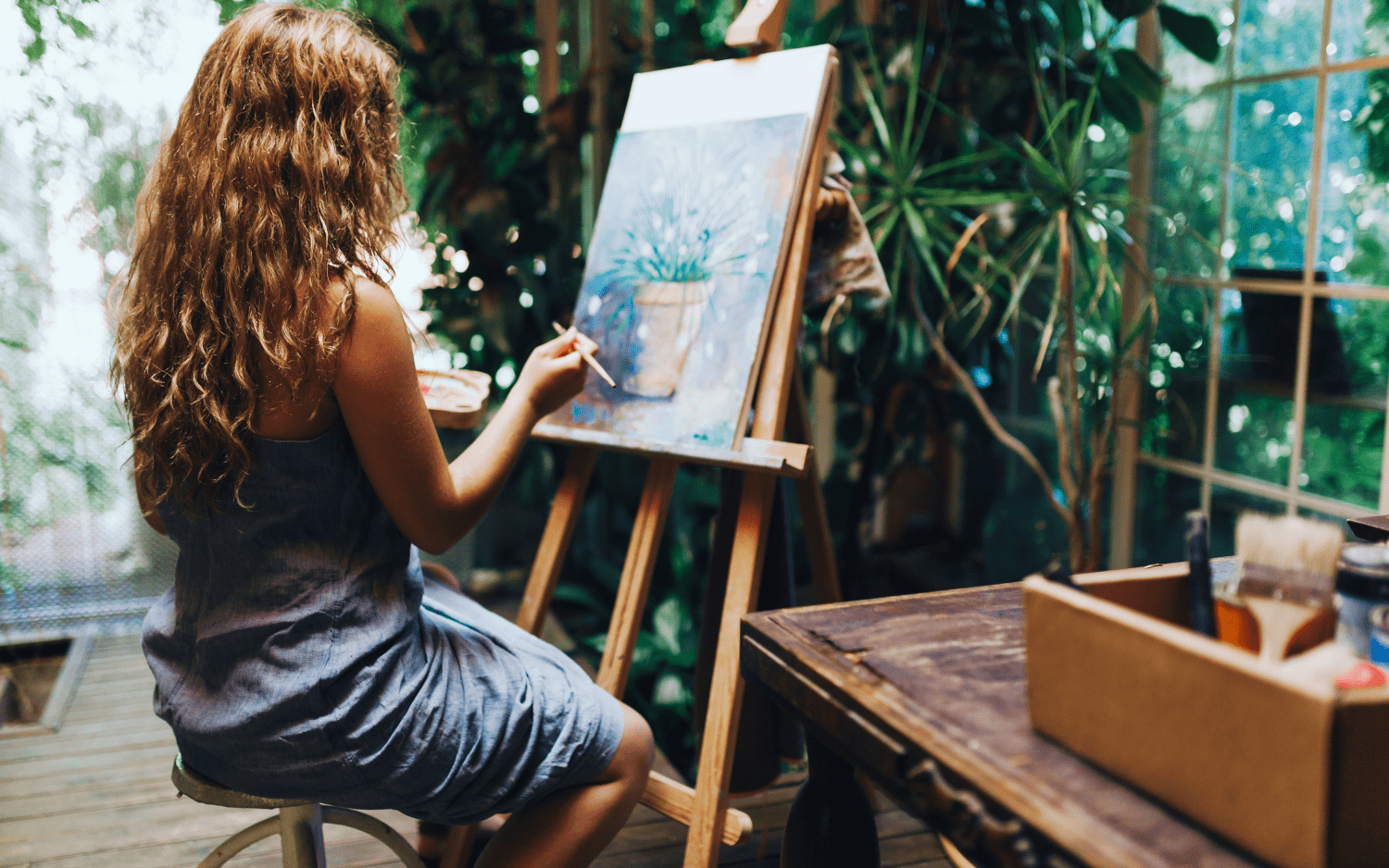 mujeres pintando