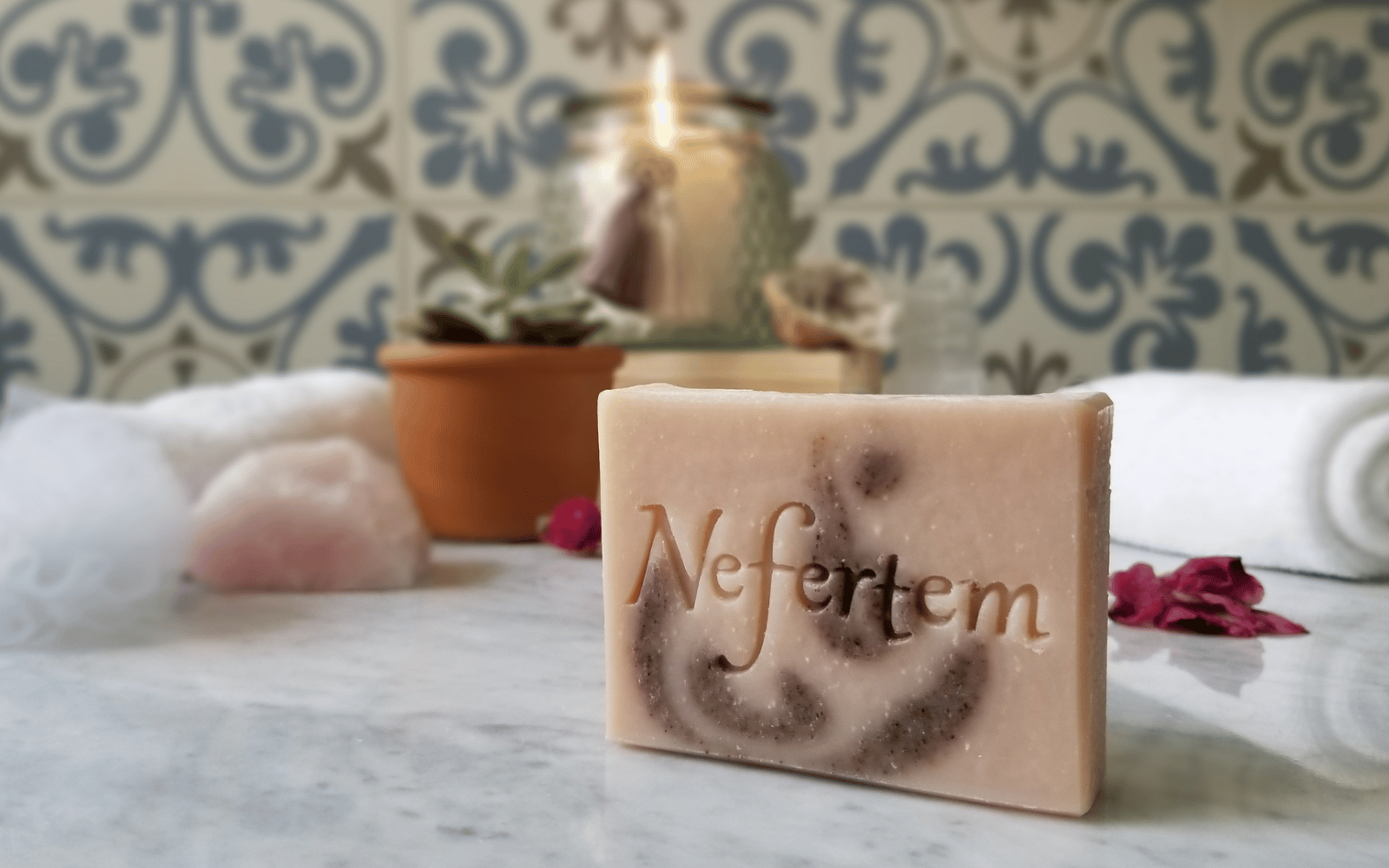 traditional crafted soap bars by Nefertem