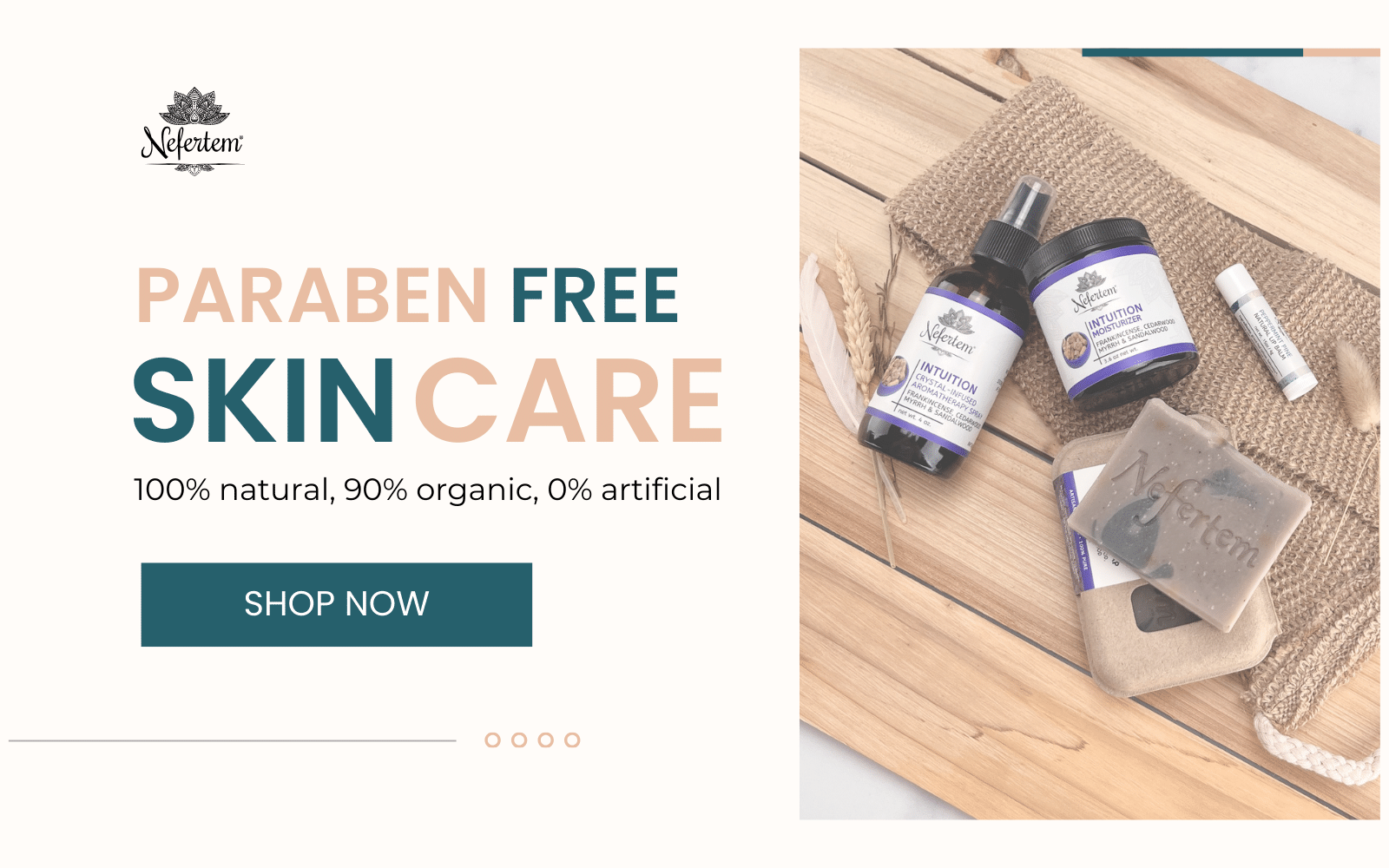 paraben free skincare by Nefertem