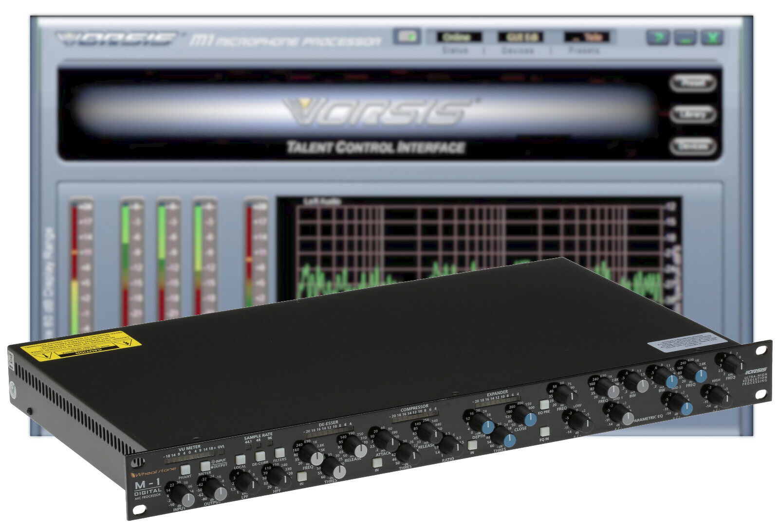 Wheatstone Vorsis M-1 AES Digital 96KHz Voice Processor Preamp Compressor M1